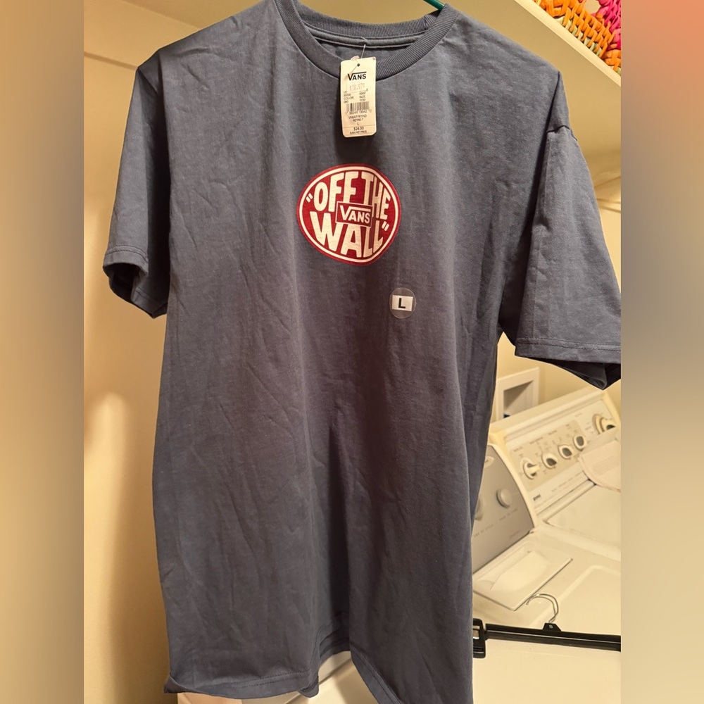 VANs off the wall tee shirt NWT grey size large